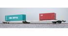 36548 - NL-RN Sdggmrs 495 5 735 Taschenwagen -CCLU+CAIU Container- Ep. VI